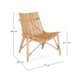 SEDIA LOUNGE MENENDEZ NATURALE