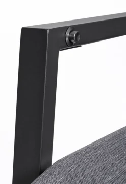 SEDIA RECLINABILE IN ALLUMINIO ANTRACITE JX55 - ETHAN