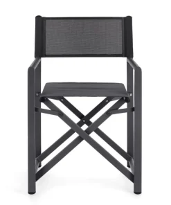 SEDIA REGISTA IN ALLUMINIO GRIGIO SCURO - TAYLOR