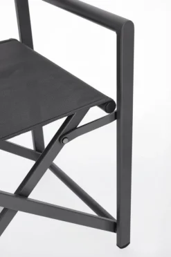 SEDIA REGISTA IN ALLUMINIO GRIGIO SCURO - TAYLOR