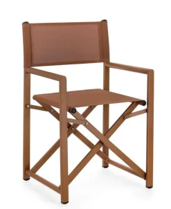 SEDIA REGISTA IN ALLUMINIO PECAN - TAYLOR