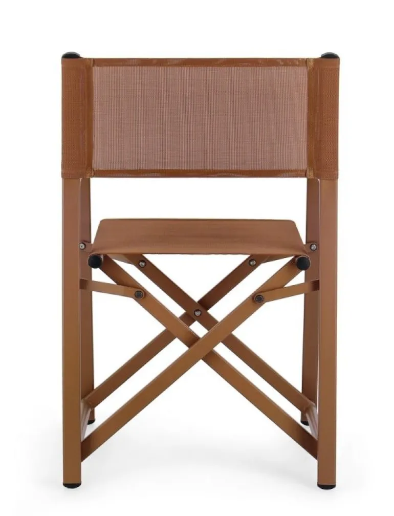 SEDIA REGISTA IN ALLUMINIO PECAN - TAYLOR