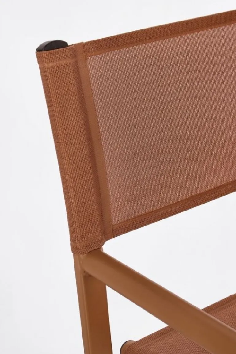 SEDIA REGISTA IN ALLUMINIO PECAN - TAYLOR