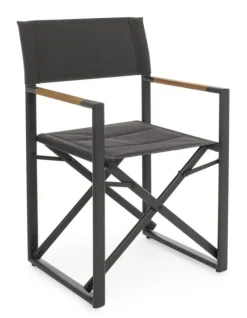 SEDIA REGISTA IN ALLUMINIO PIEGHEVOLE ANTRACITE YK13 - LAGUN