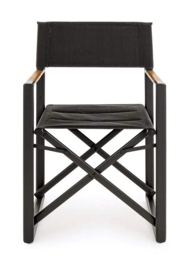 SEDIA REGISTA IN ALLUMINIO PIEGHEVOLE ANTRACITE YK13 - LAGUN