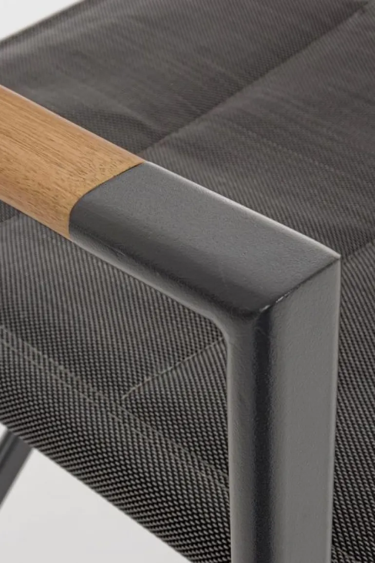 SEDIA REGISTA IN ALLUMINIO PIEGHEVOLE ANTRACITE YK13 - LAGUN