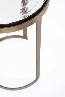 SET 2 TAVOLINI FINITURA OTTONE YX49 - ZAYLA