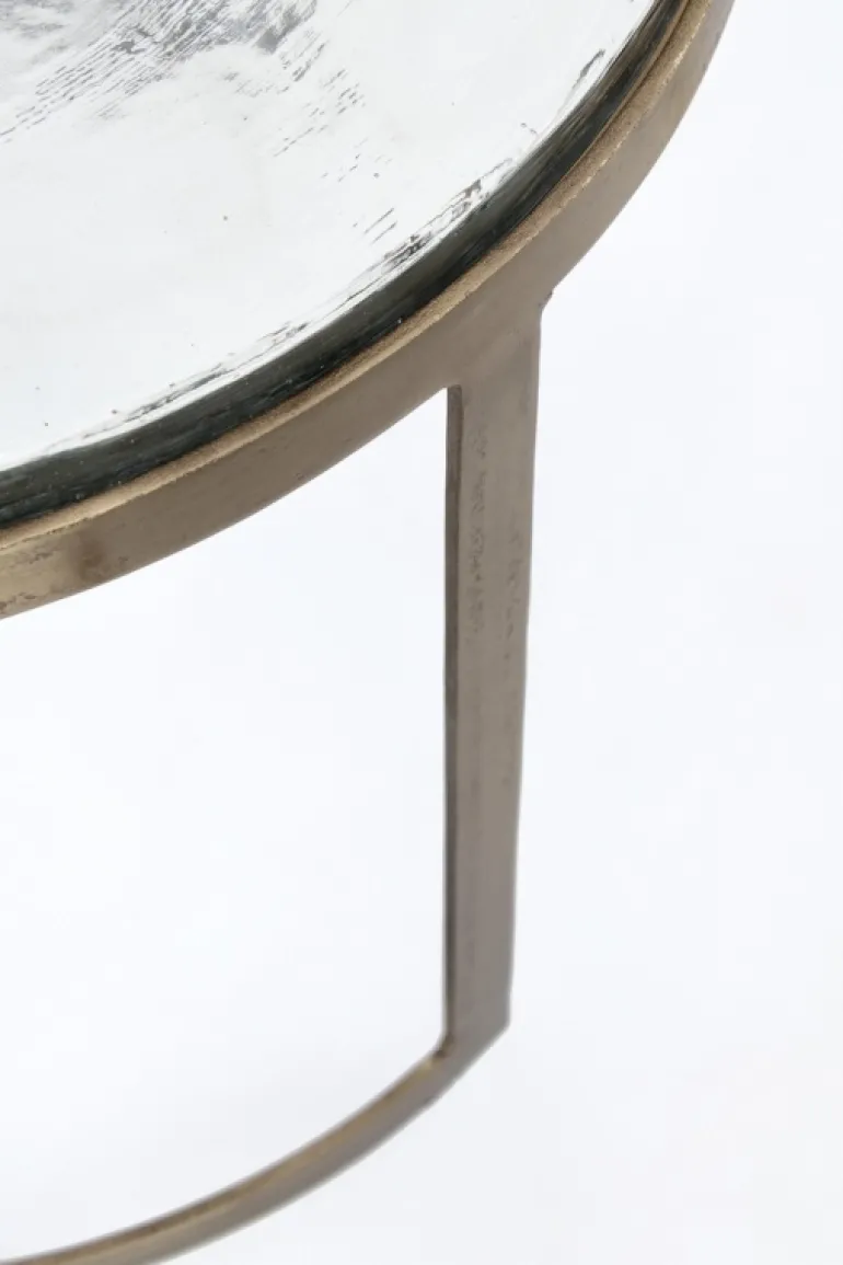 SET 2 TAVOLINI FINITURA OTTONE YX54 - ZAYLA