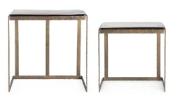 SET 2 TAVOLINI FINITURA OTTONE - ZAYLA