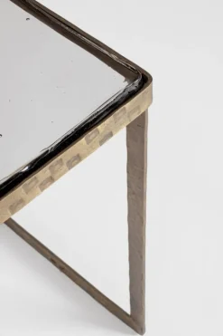 SET 2 TAVOLINI FINITURA OTTONE - ZAYLA