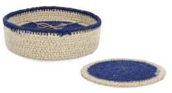 SET1 CESTINO GIANG-4 S.BICCHIERE NAT BLU