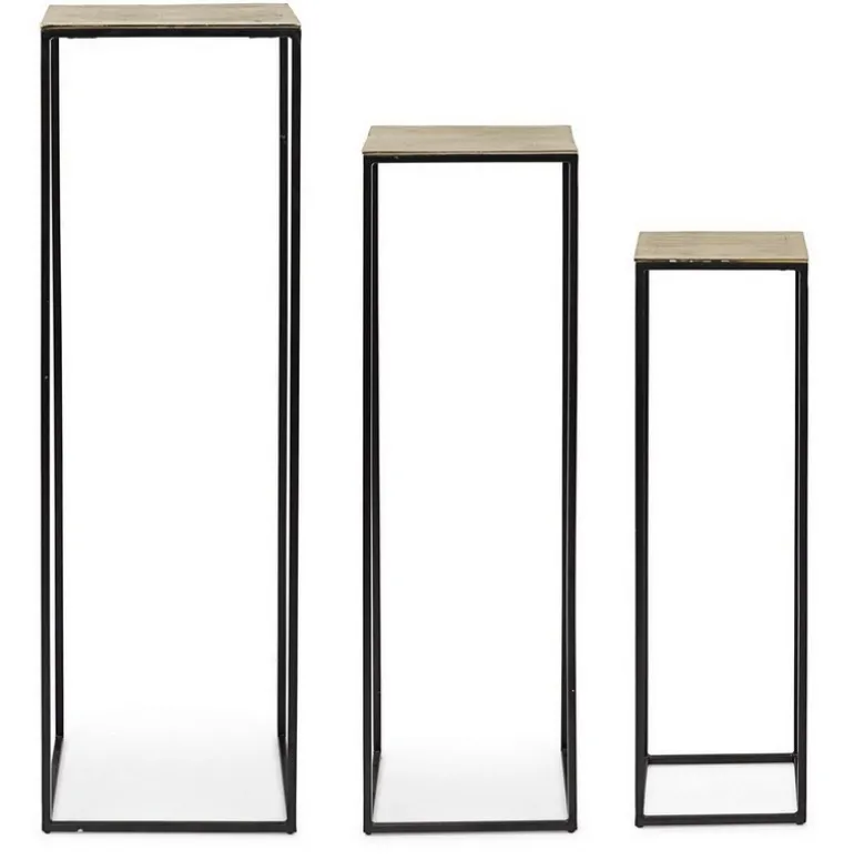 SET3 PORTA PIANTA IN ALLUMINIO - AMIRA