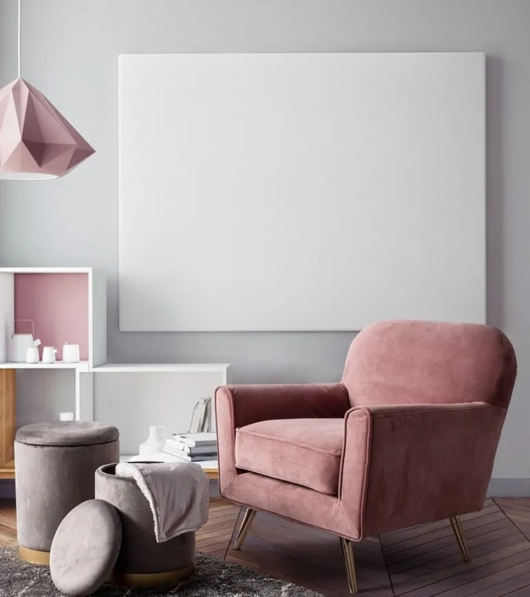 SET2 POUF CONTENITORE GRIGIO - POLINA