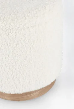 SET2 POUF CONTENITORE ZOYA BIANCO TEDDY