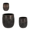 SET3 P.VASO DUYEN TONDO ALTO RUSTY