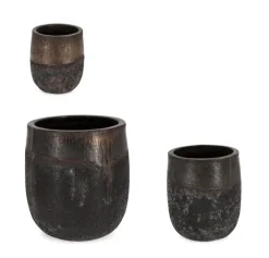 SET3 P.VASO DUYEN TONDO ALTO RUSTY