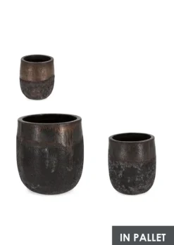 SET3 P.VASO DUYEN TONDO ALTO RUSTY
