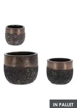 SET3 P.VASO DUYEN TONDO BASSO RUSTY