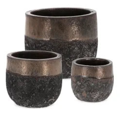 SET3 P.VASO DUYEN TONDO BASSO RUSTY