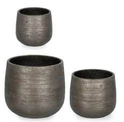 SET3 P.VASO EMEI BASSO GRIGIO