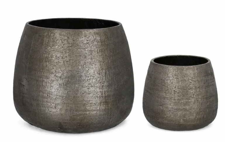 SET2 P.VASO EMEI BOMBATO GRIGIO