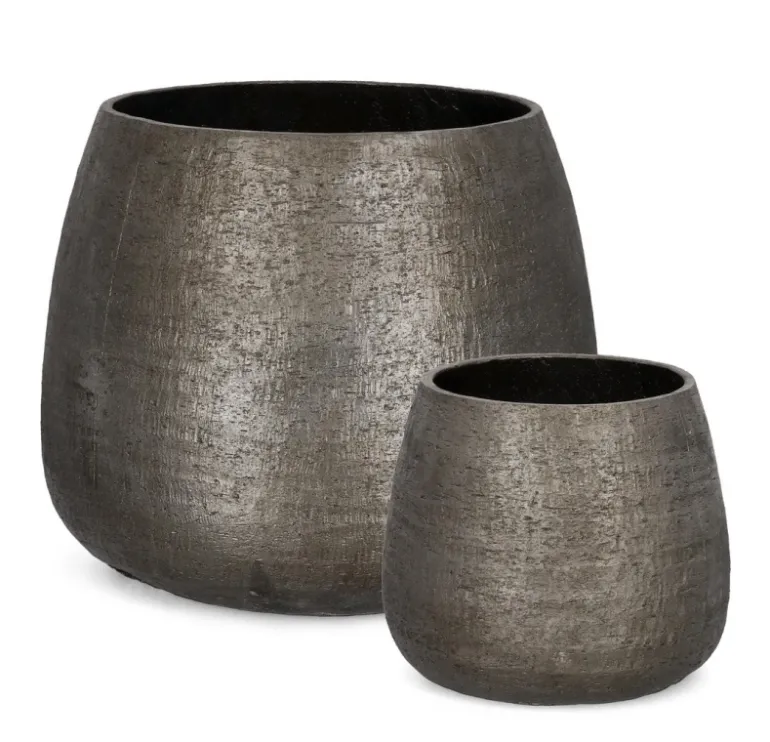 SET2 P.VASO EMEI BOMBATO GRIGIO