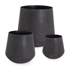 SET3 P.VASO KENAR TO NERO