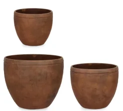 SET3 P.VASO MEILI TONDO ALTO RUSTY