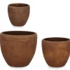 SET3 P.VASO MEILI TONDO BASSO RUSTY