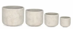 SET4 P.VASO MEILI TONDO BEIGE