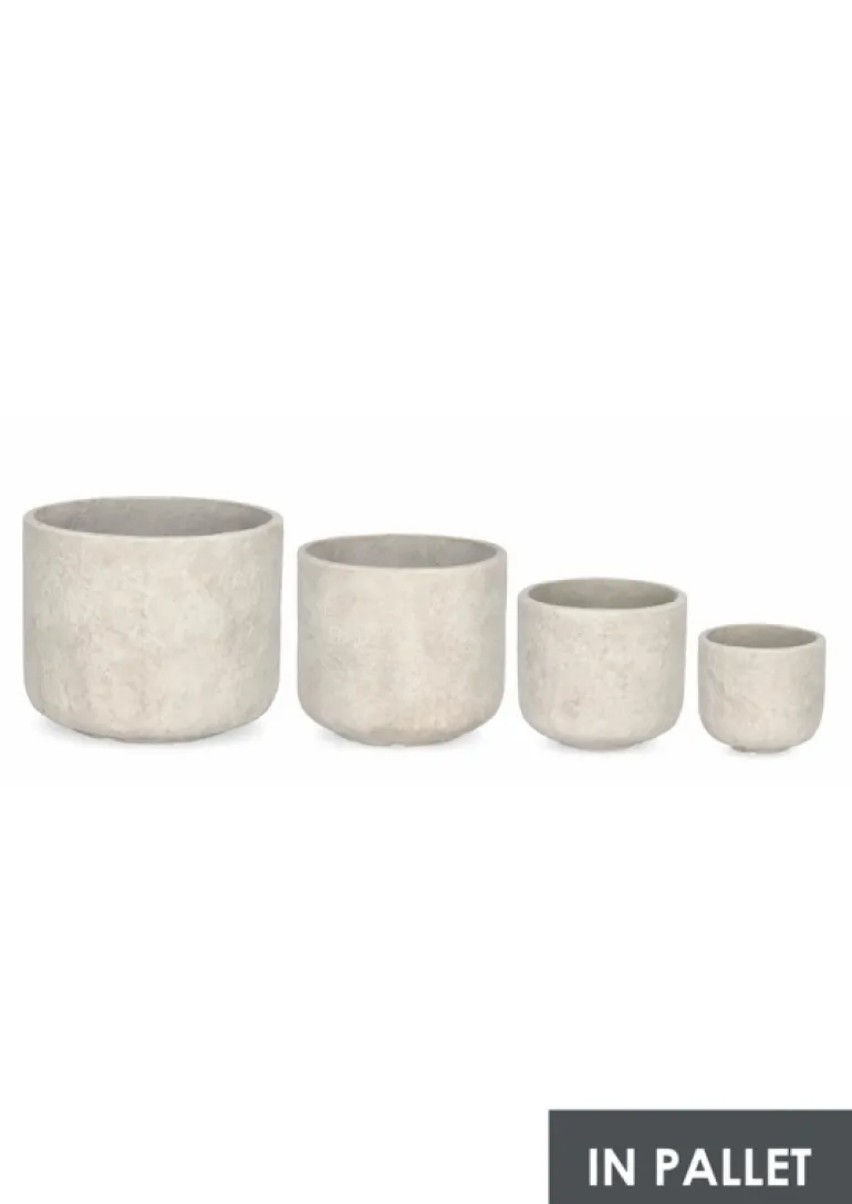 SET4 P.VASO MEILI TONDO BEIGE