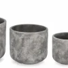 SET4 P.VASO MEILI TONDO GRIGIO