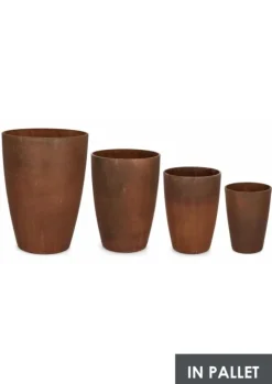 SET4 P.VASO MEILI TONDO RUSTY