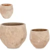 SET3 P.VASO MINH BOMB TERRACOTTA BRUNITA