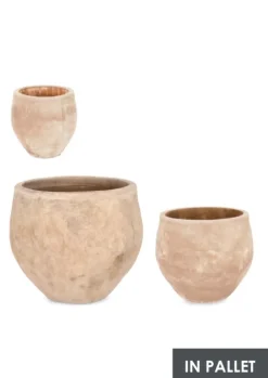 SET3 P.VASO MINH BOMB TERRACOTTA BRUNITA