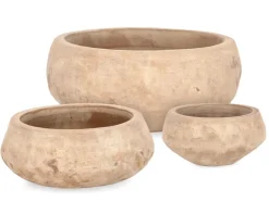 SET3 P.VASO MINH CIOTOLA TERRACOT BRUNIT