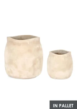 SET2 P.VASO MINH SAGOMATO TERRACOT CHIAR