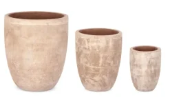 SET3 P.VASO MINH SVAS TERRACOTTA MARRONE