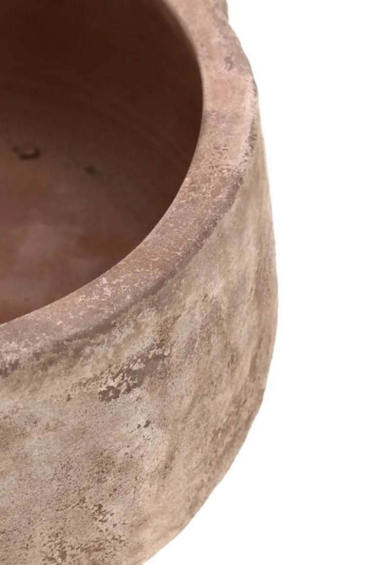 SET3 P.VASO MINH TONDO TERRACOTTA BRUNIT