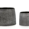 SET2 P.VASO PAPYRUS GRIGIO SCURO