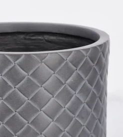 SET3 P.VASO RHOMBUS CIL ANTRACITE