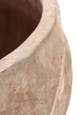 SET2 P.VASO TEIDE BASS TERRACOTTA BRUNIT