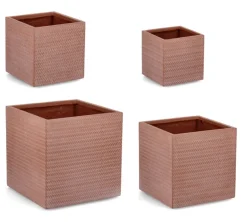 SET4 P.VASO TRESSAGE QU TERRACOTTA
