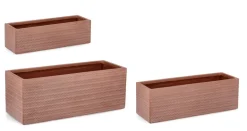 SET3 P.VASO TRESSAGE RETT TERRACOTTA