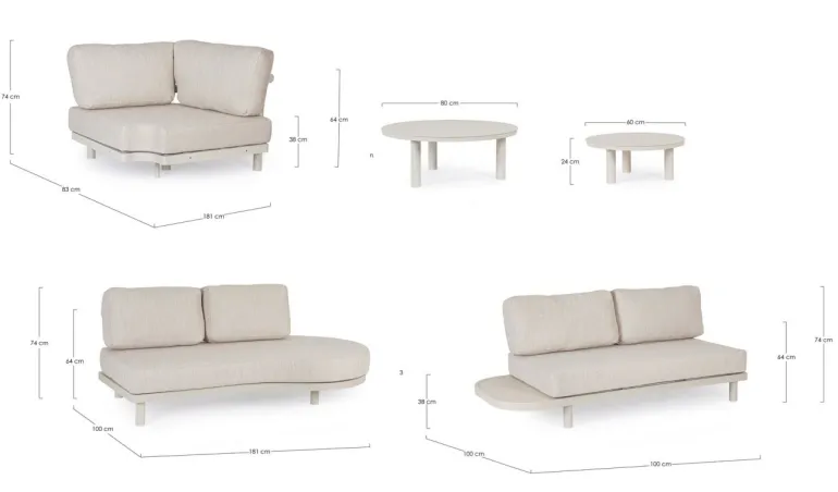 SET SALOTTO ANG. C-C HERCULES MORNY WG25