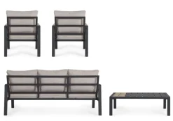 SET4 SALOTTO C-C ELNA ANTRACITE LH32