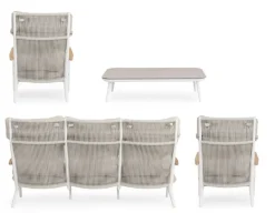 SET4 SALOTTO C-C IBISCO BIANCO WG20