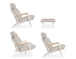 SET4 SALOTTO C-C IBISCO BIANCO WG20