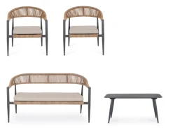 SET4 SALOTTO C-C JANDIA ANTRACIT/NATURAL