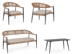 SET4 SALOTTO C-C JANDIA ANTRACIT/NATURAL